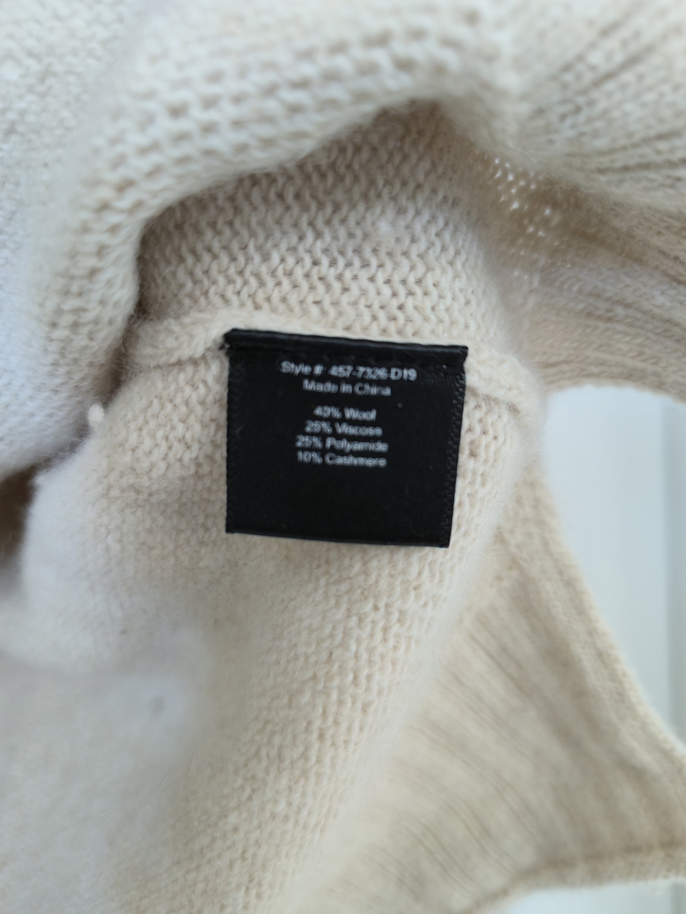 Jenni Kayne Everyday Sweater Oatmeal Wool Cashmere Blend Size S - Picture 6 of 10